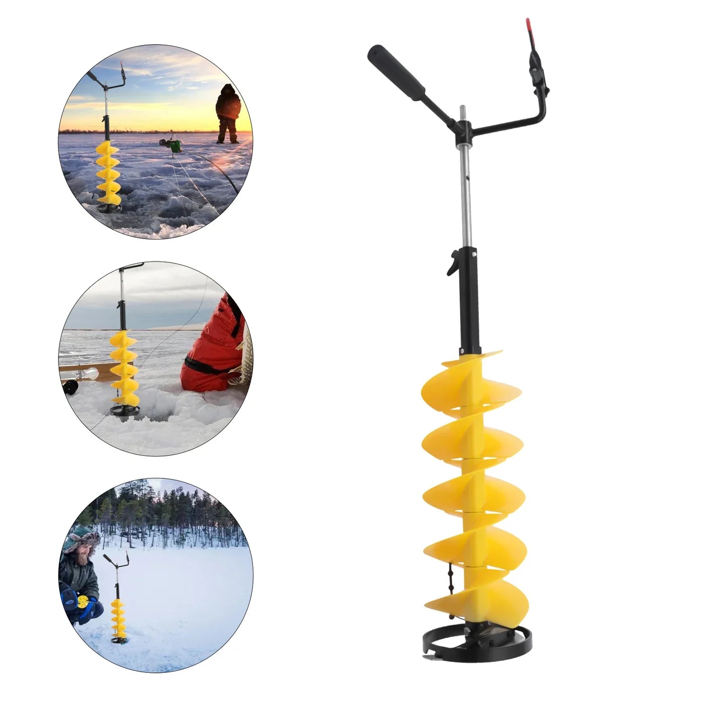 Cordless Nylon Ice Drill Double Spiral Fan/X Blades