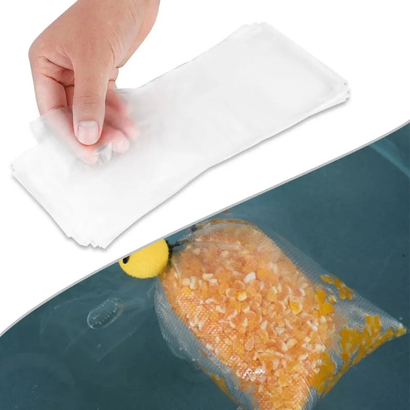 50Pcs PVA Fishing Mesh Refill Stocking Boilie Bait Bags