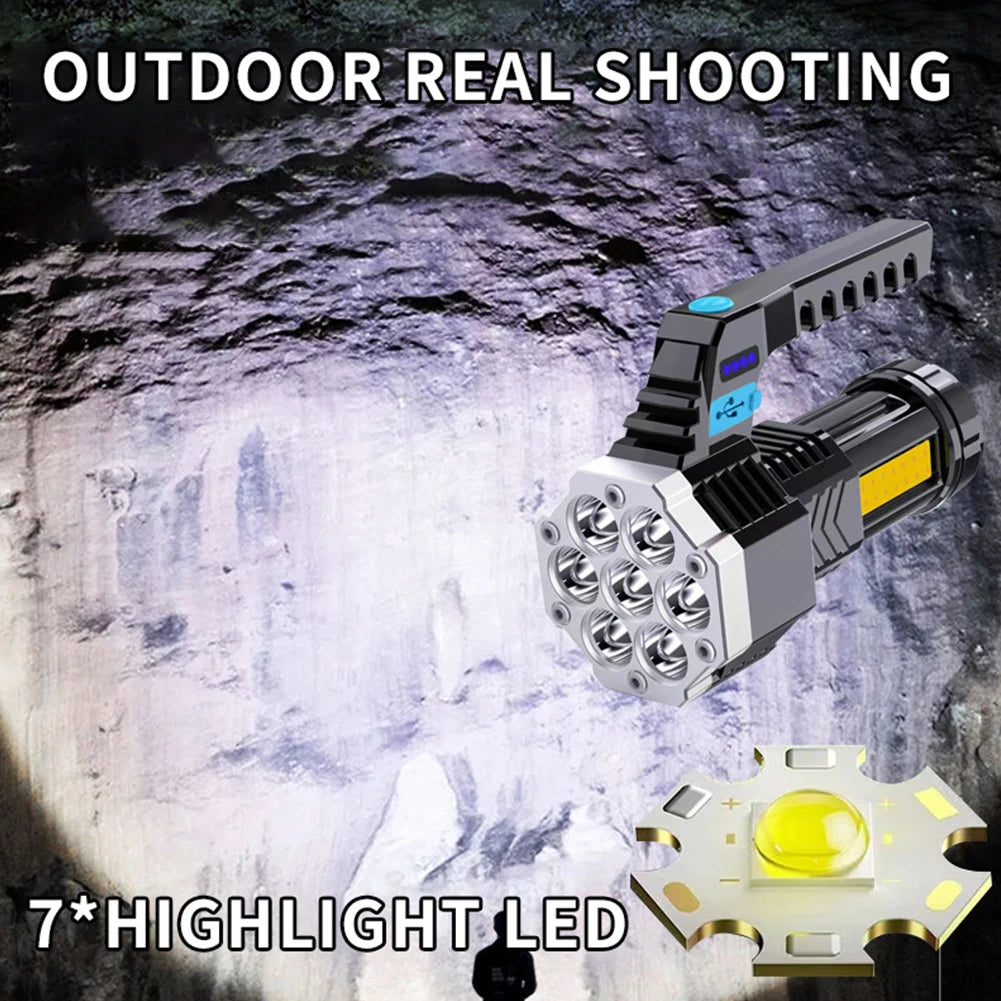 Waterproof Flashlight Multi-Function Light