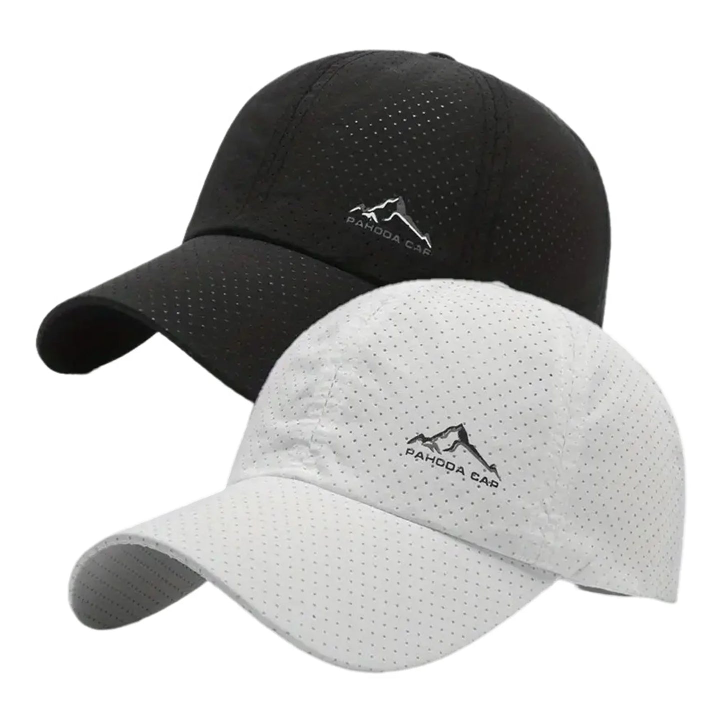 2PCS Unisex Baseball Caps Summer Quick drying Breathable Hat Outdoor Sports Sum Shade Cap for Outdoor Fishing Camping