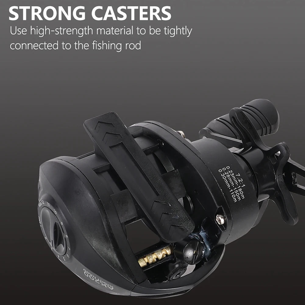 High Performance Baitcasting Reel 72 to 1 Gear Ratio