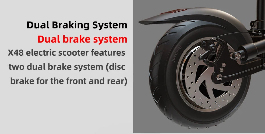 48V 26AH Lithium Battery Electric Scooter with Seat