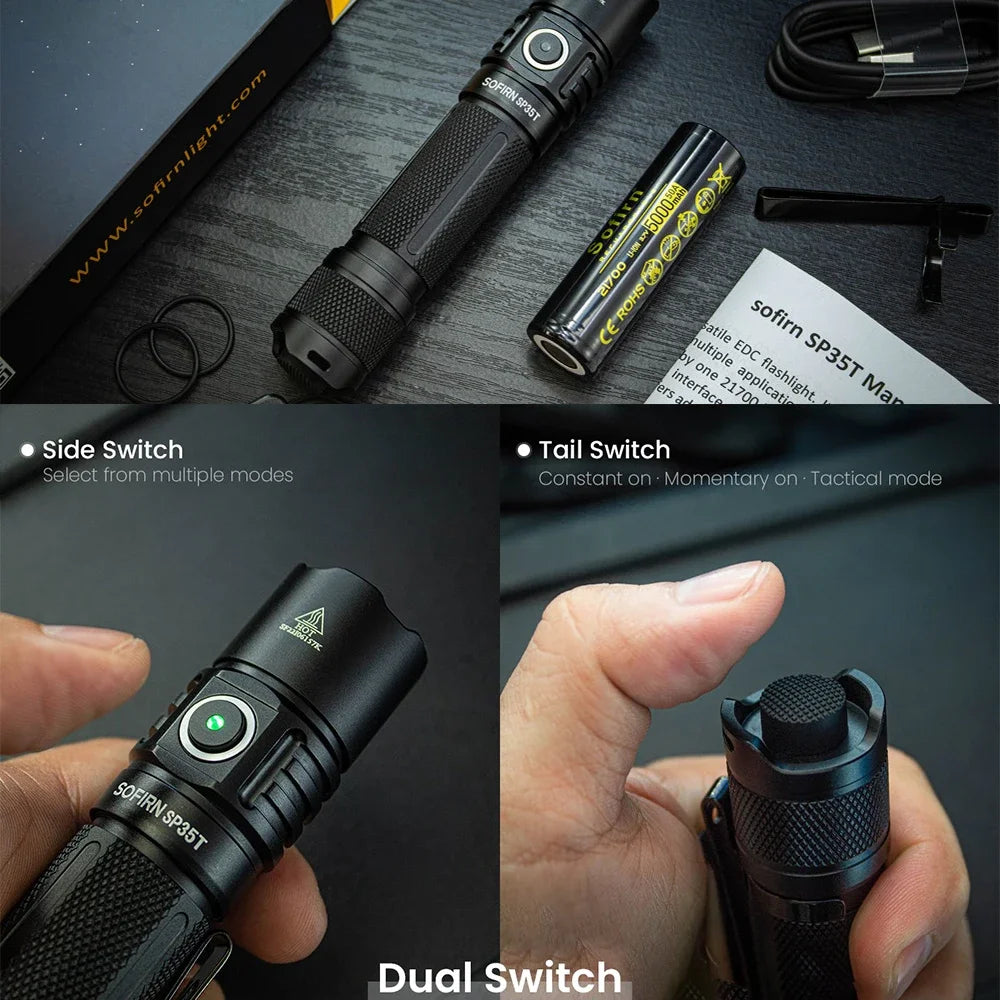 3800lm Tactical Flashlight Powerful LED Light