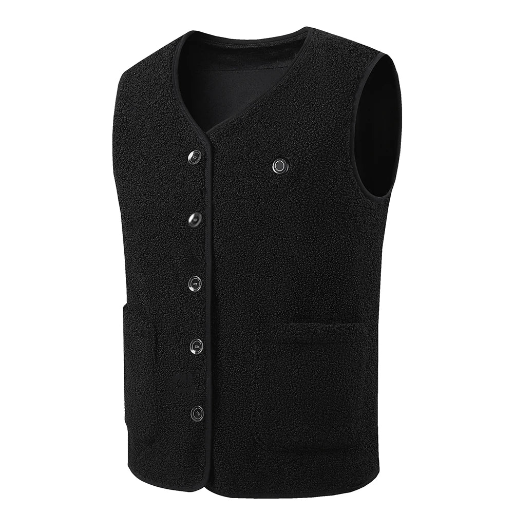 Unisex Electric Heated Rechargable Thermal Vest 16 Heating Areas 3 Heating Levels