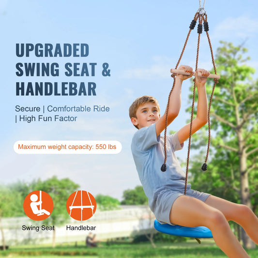 Zipline Kit for Kids and Adult 52 ft Up to 500 lb Quick Setup