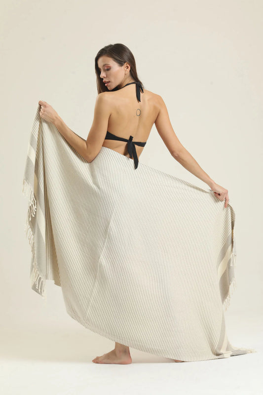 100% Cotton Oversized Beach towels 71x36in - Quick Dry  Multiple Colors