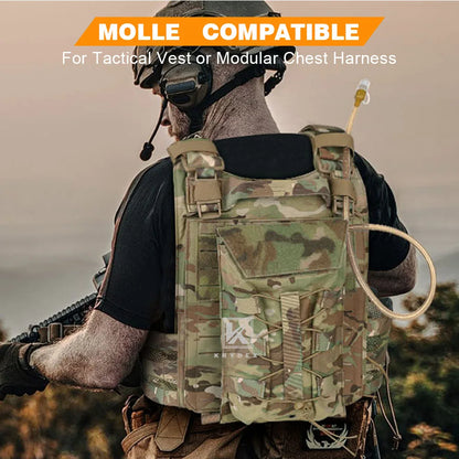 Tactical 50 oz Hydration MOLLE Pack Modular 1.5L Water Bladder Pouch Bag