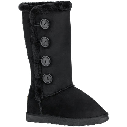 Women's Snow Boots Fleece Lined Solid Color Mid-Calf Flat Snow Boots