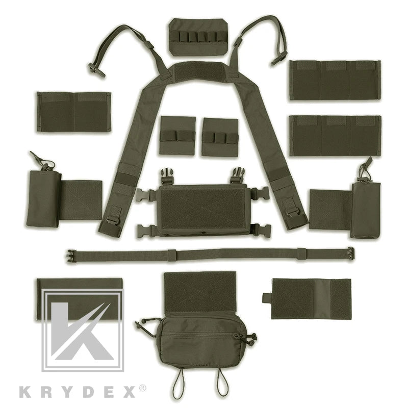 Tactical  Chest Rig Micro Chassis Modular Vest  Magazine Pouch