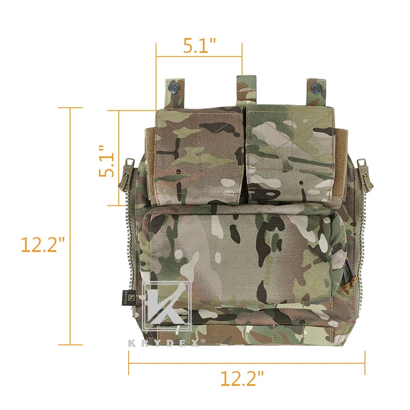 Tactical Panel Backpack Zip-On Bag Plate Carrier Vest