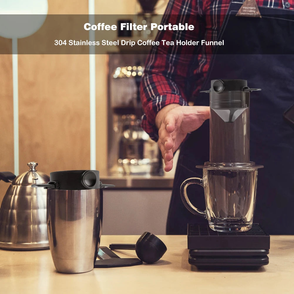 Collapsible Stainless Steel  Coffee Maker Reusable  Filter