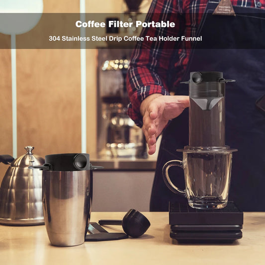 Collapsible Stainless Steel  Coffee Maker Reusable  Filter