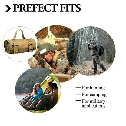 Waterproof Thin Mat Non-Slip Durable Hunting Mats for Shooters Tactical Roll Up Padded Shooting Mat