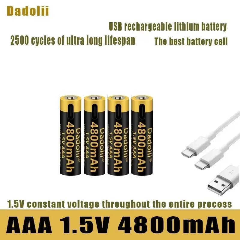 1.5V AAA  USB Rechargeable Li-ion Battery