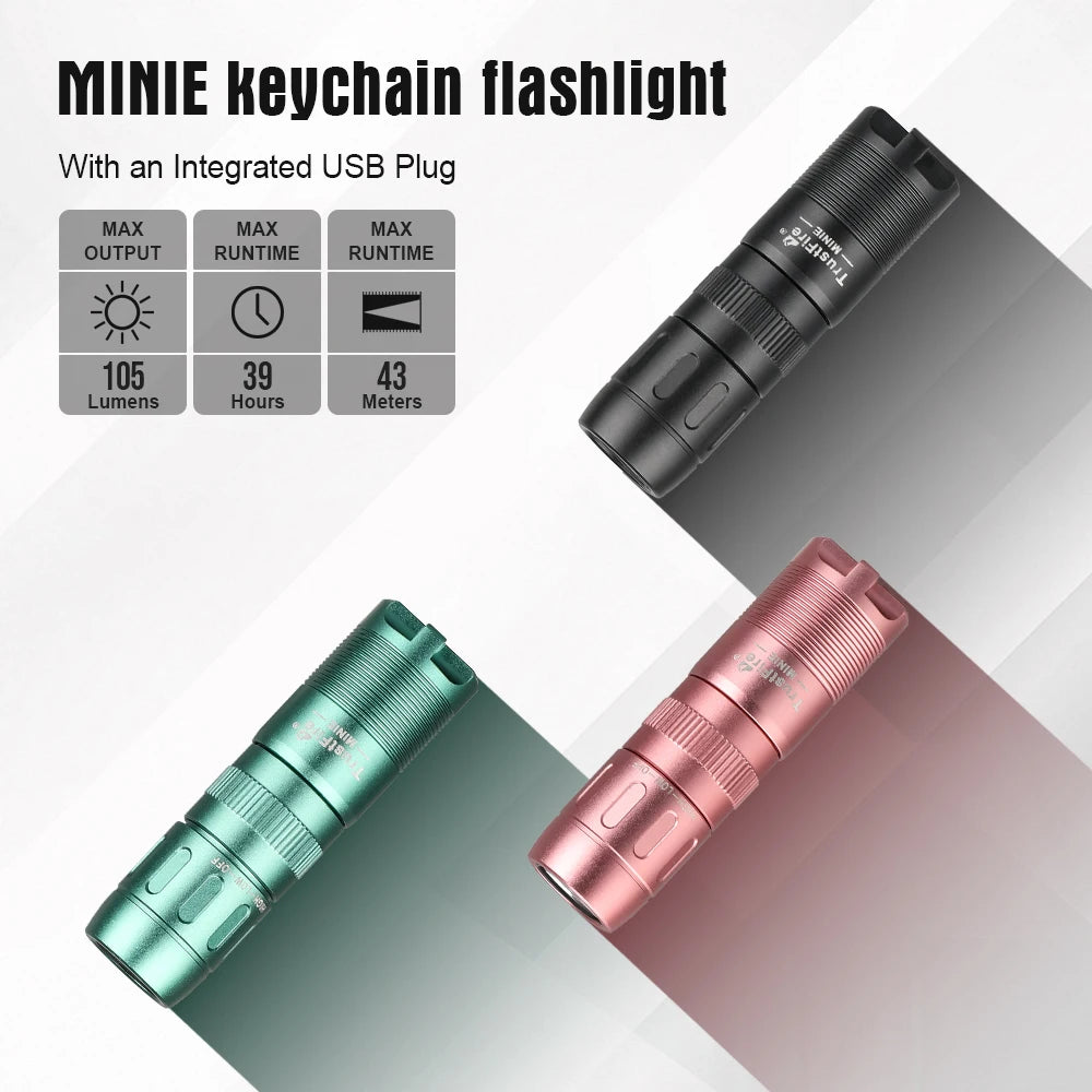 Magnetic MINIE EDC Flashlight LED and Rechargeable