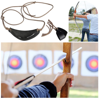 Handmade Leather  Throwing Sling Old-Fashioned Slingshot Hiking Hunting Accessories