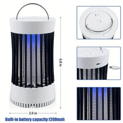 360° Electric Bug Zapper , 1800mAh 7H Battery Waterproof