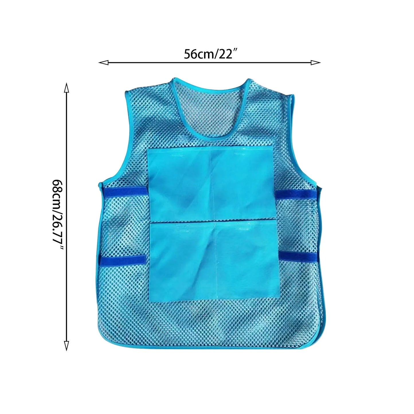 Summer Ice Pack Cooling Vest  With 8 Ice Packs