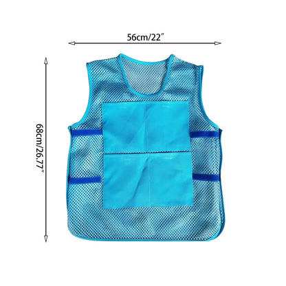 Summer Ice Pack Cooling Vest  With 8 Ice Packs