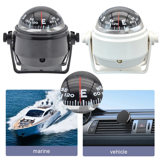 Ball Shaped Nautical Compass with Dial Sea Pivoting Navigation Guide
