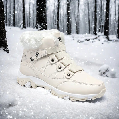 Womens Winter Boots Warm Fur Lined  Outdoor Hiking Boots