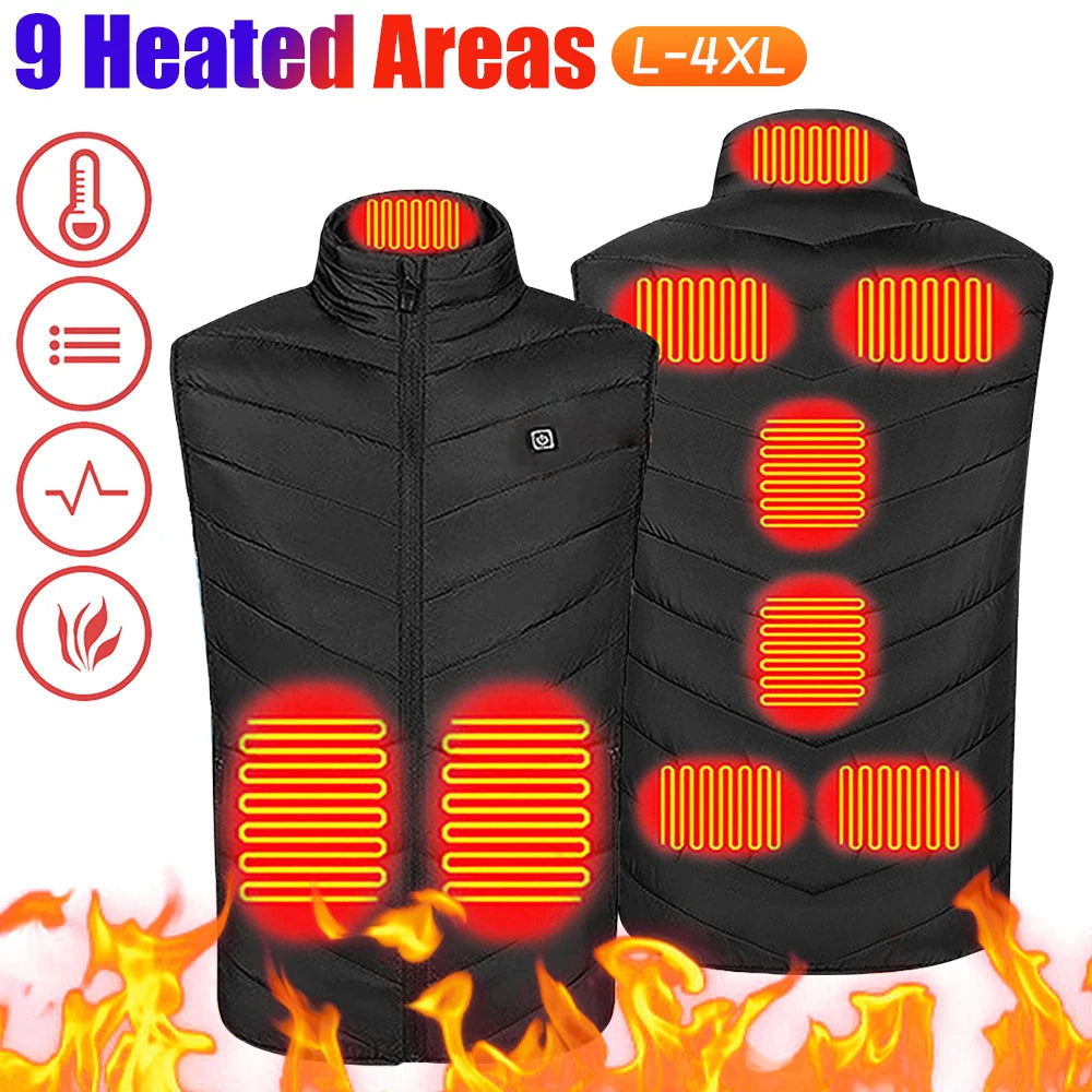 9 Heating Zones Electric Heated Winter Sportswear