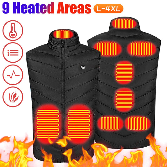 9 Heating Zones Electric Heated Winter Sportswear