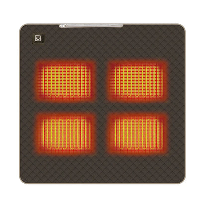 4 Heated Areas Camping Chair Heated Cushion Portable Heater Warm Pad 3 Adjustable Temperature