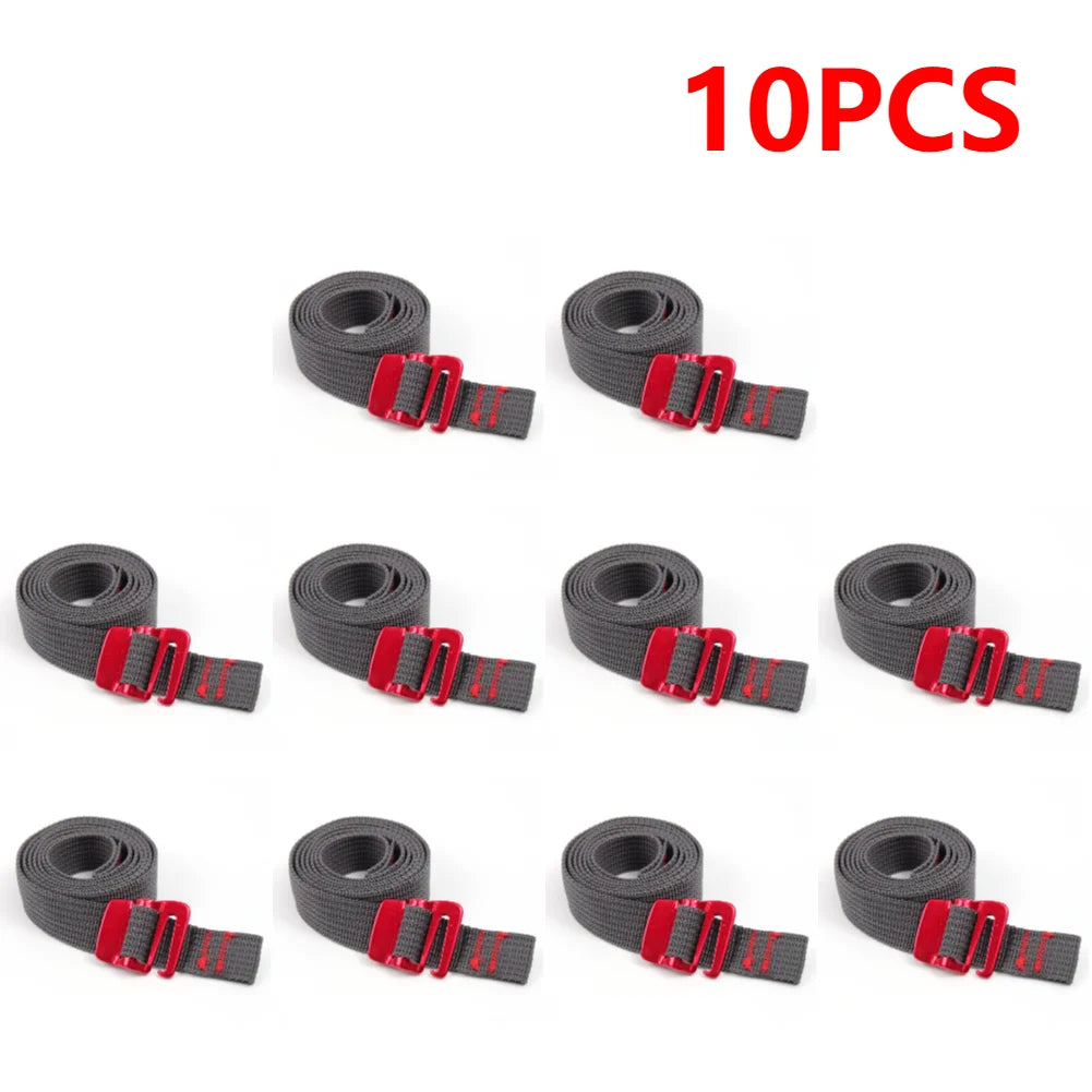 3-10PCS 1.5M Cord Tape Nylon Rope with Quick Release Hook