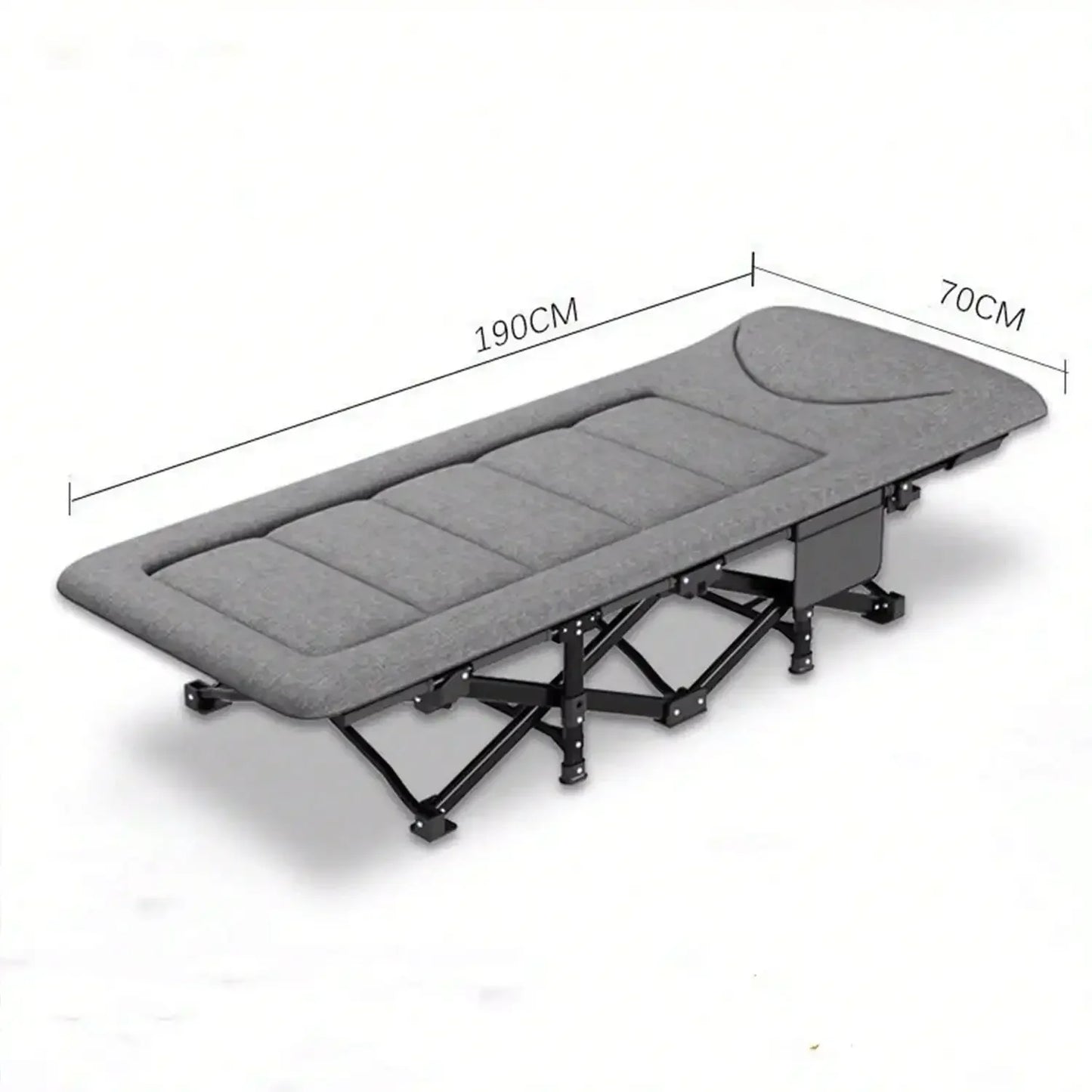Premium Portable Thick Pad Folding Heavy Duty Travel Cot
