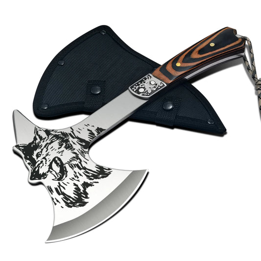 Stainless Steel  Axe Multi-function Tactical Wolf-head axe