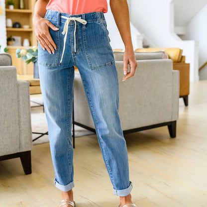 Women's Push Up Elastic Skinny Jeans Autumn Spring Slim Fit Pants