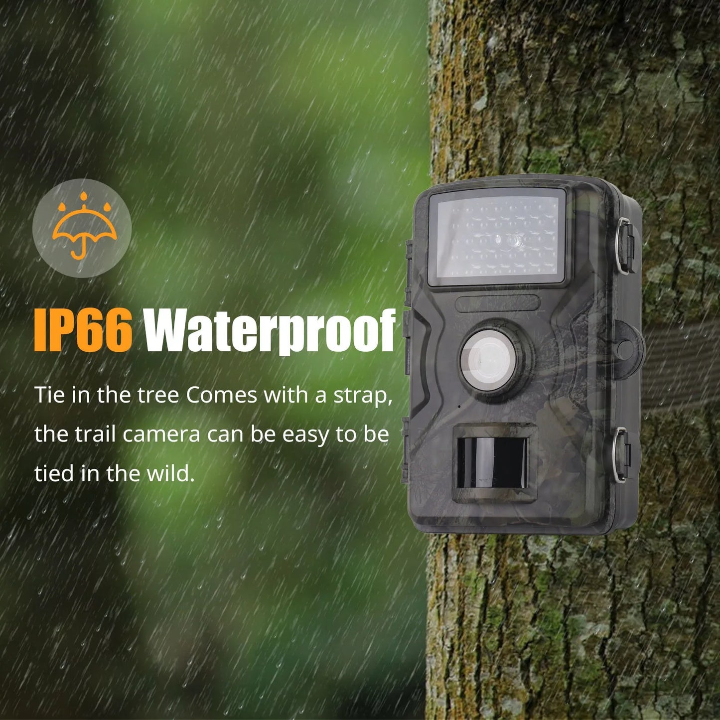 1080P  Infrared Night Vision Mobile Monitoring  Waterproof Trail Camera