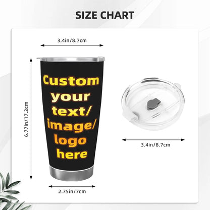 Personalized 20oz Tumbler With Any Pictures, ADD YOUR Photo/LOGO