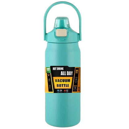 Insulated Stainless Steel Wide Mouth Water Bottle with Flex Straw Lid