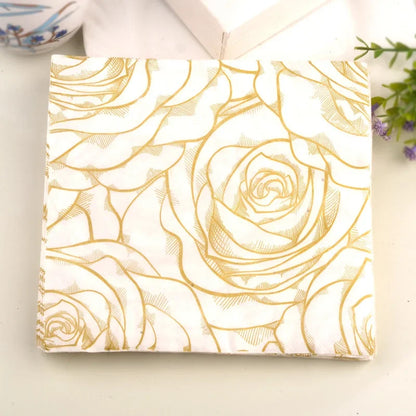 20Pcs/Bag Napkins Paper Butterfly Floral Print Decoupage Napkin