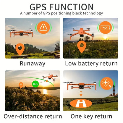 KF102 4K GPS Drone Dual HD Camera WIFI FPV Foldable Quadcopter