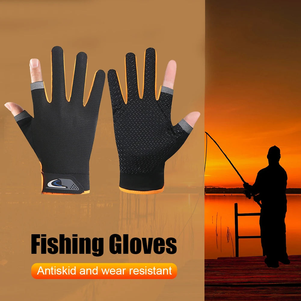 Winter Fishing Gloves 2 Cut Fingers Fishing Wear