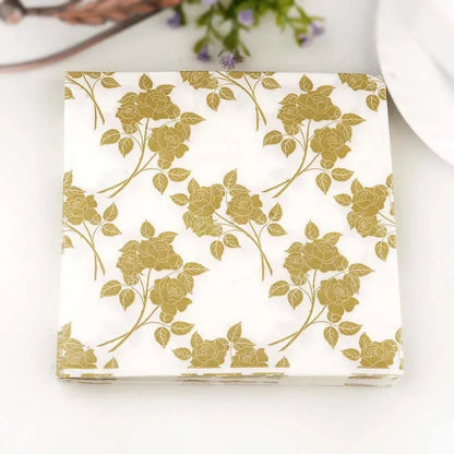 20Pcs/Bag Napkins Paper Butterfly Floral Print Decoupage Napkin