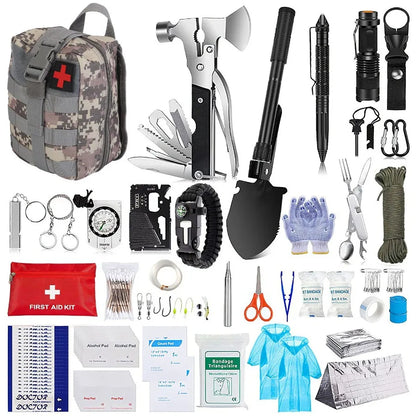 125Pcs Survival Kits  Tactical First Aid Kit Supplies