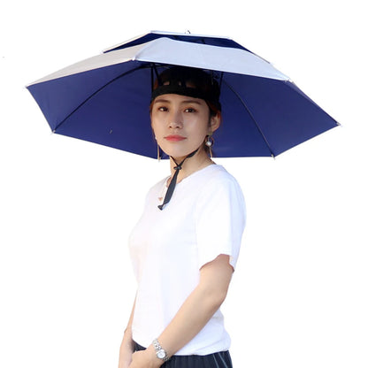 Portable Adjustable Fishing Sunshade Umbrella Hat