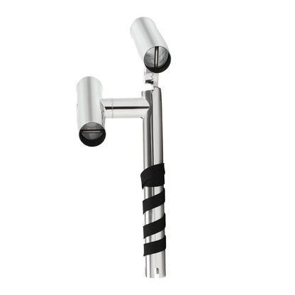 2X  adjustable Double Angle stainless steel Fishing Rod Holder