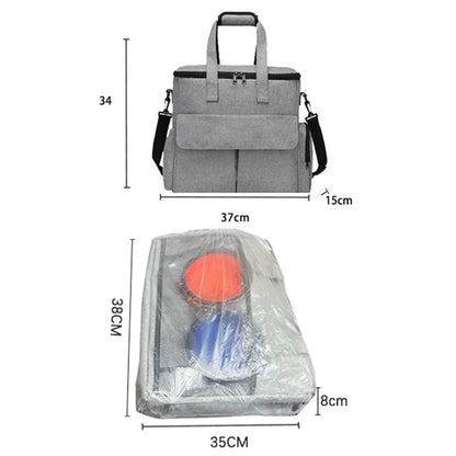 Dog Travel  Backpack  Organizer w/ 2 Food Bags 1 Waterproof Placemat 2 Foldable Bowls