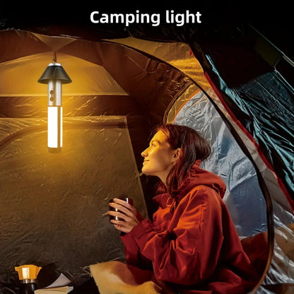 Retractable Outdoor Camping Light - | USB-Rechargeable, Portable Stand