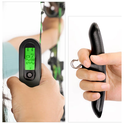 Archery LED Bow Scale 110lbs Draw Dynamometer Archery Compound Recurve Bow Measuring Instrument