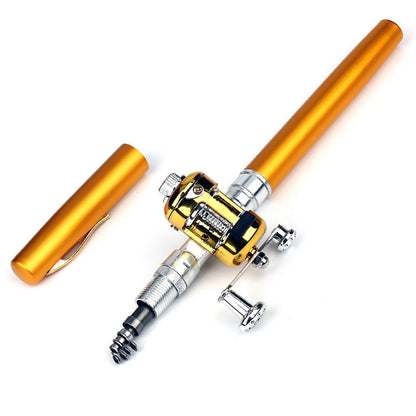 Mini Fishing Rods  Telescopic Aluminium Alloy Lure Rod