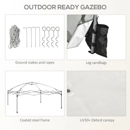 10' x 10' Pop Up Canopy Tent with Netting Instant Sun Shelter