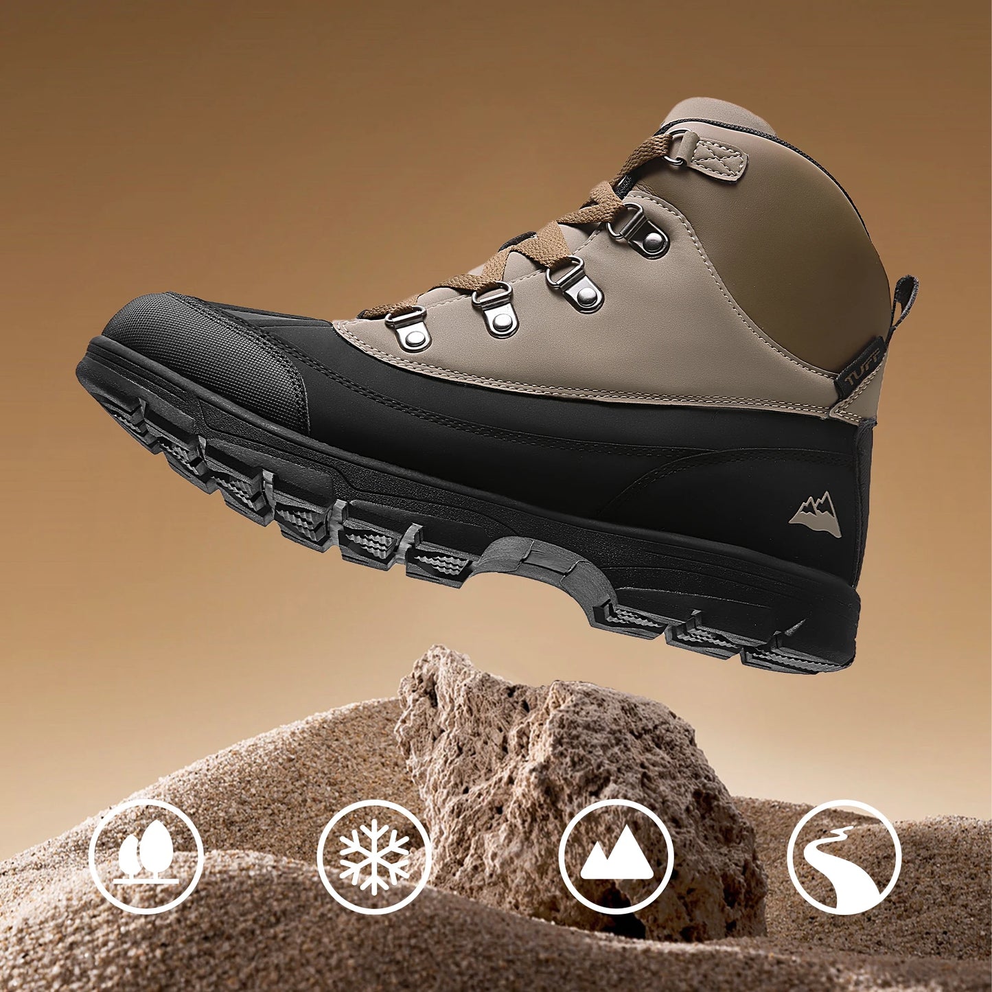 Men's Hiking Boots Comfortable Lace-up Sports Boots