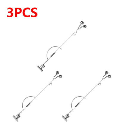 1/2/3Pcs  Stainless Steel Night Fishing Alarm Bells Adjustable and Anti-corrosion