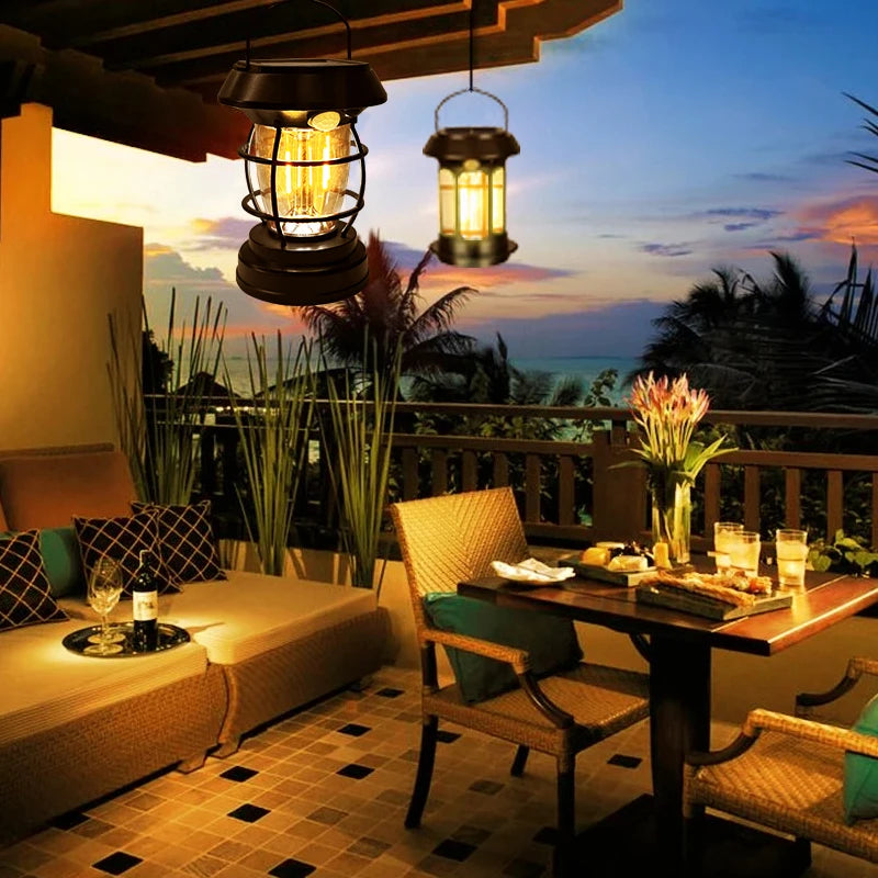 Solar Outdoor Lights 3 Speed Dimmable Solar Camping USB rechargeable  Emergency Lighting